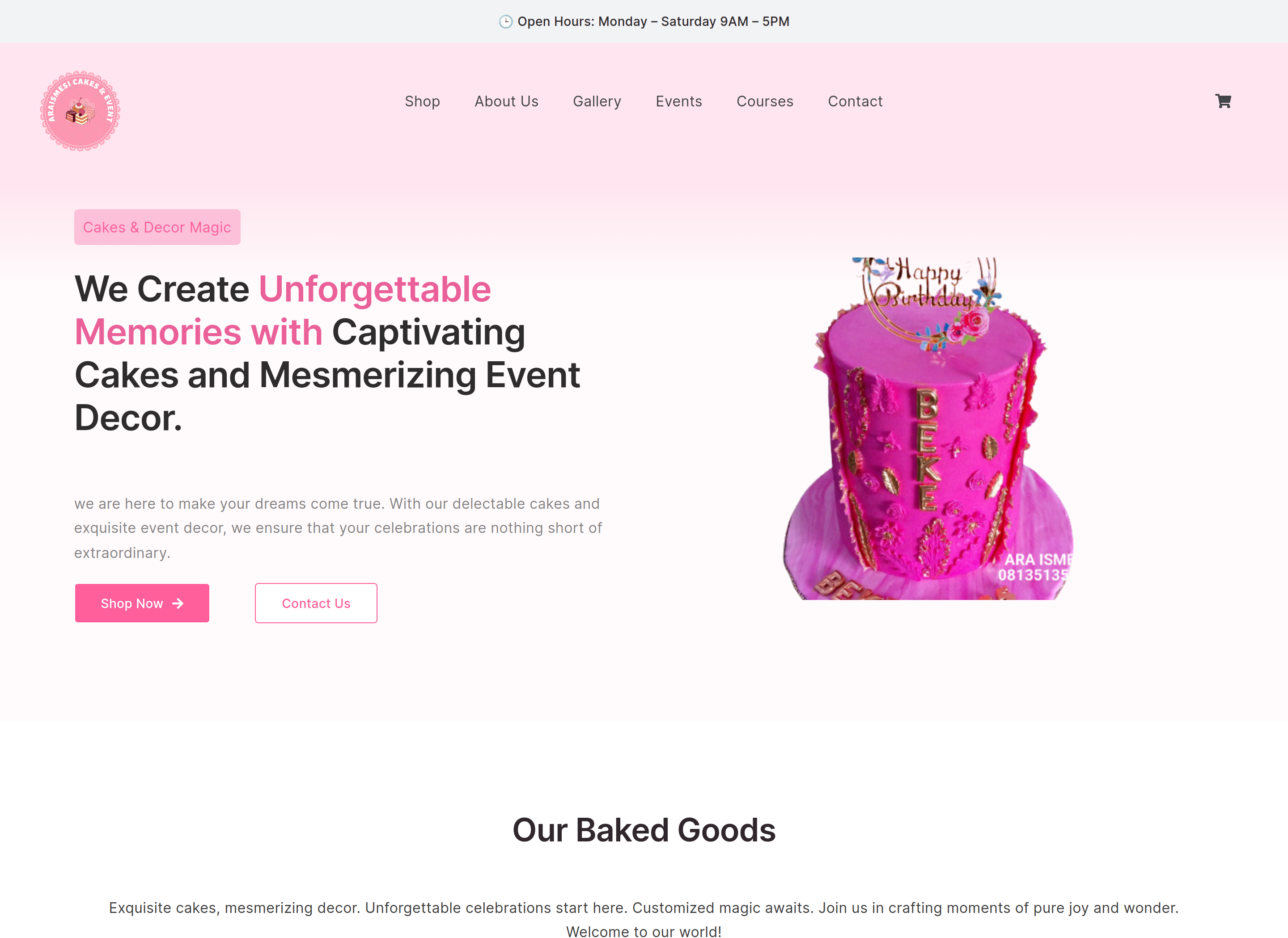 Araismesi Cakes project preview