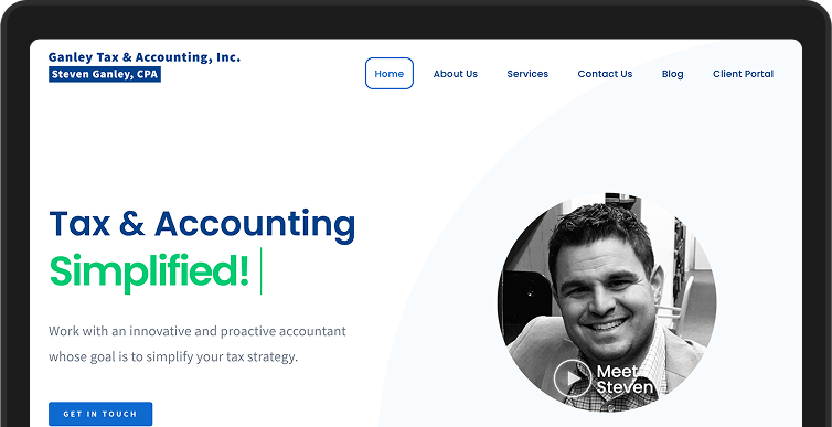 Website mockup illustration in hero section